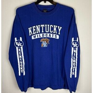 Vintage 90s Y2K Kentucky Wildcats Graphic Long Sleeve T-Shirt / Blue / Size XXL